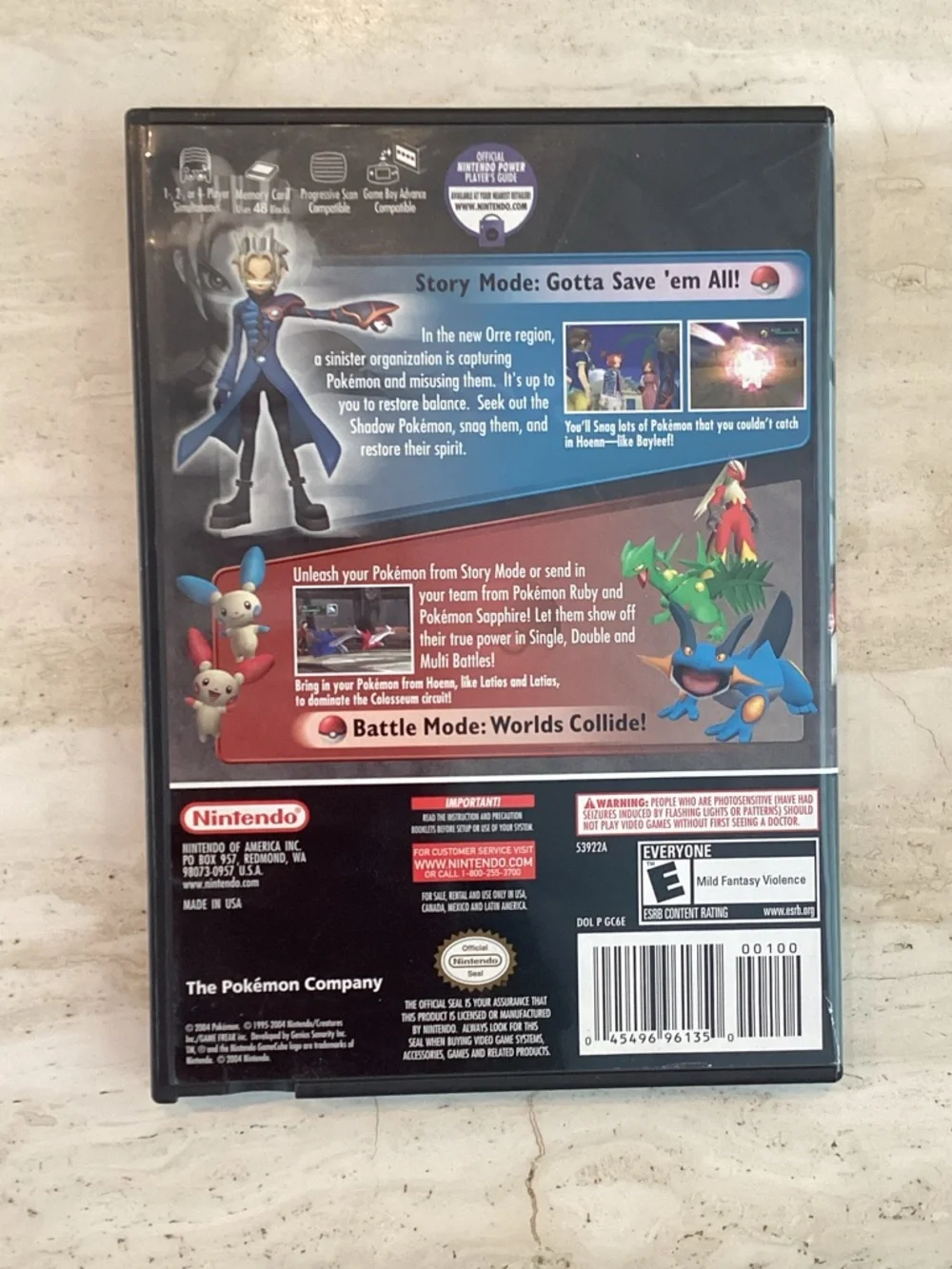 Pokemon Colosseum Nintendo GameCube Game CIB
